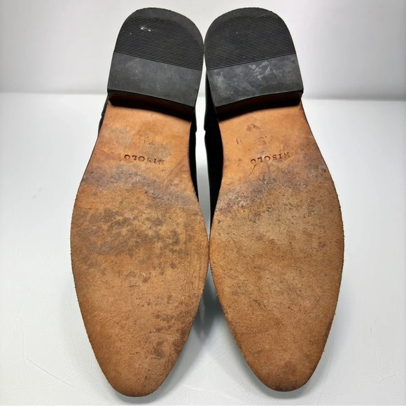 Nisolo Black Leather Eva Everyday Slip On Chelsea Ankle Boot Size 7 - Picture 9 of 13